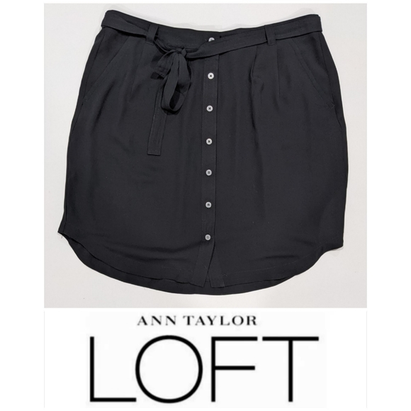 LOFT Dresses & Skirts - NEW Casual "Shirt" Skirt with belt tie LOFT